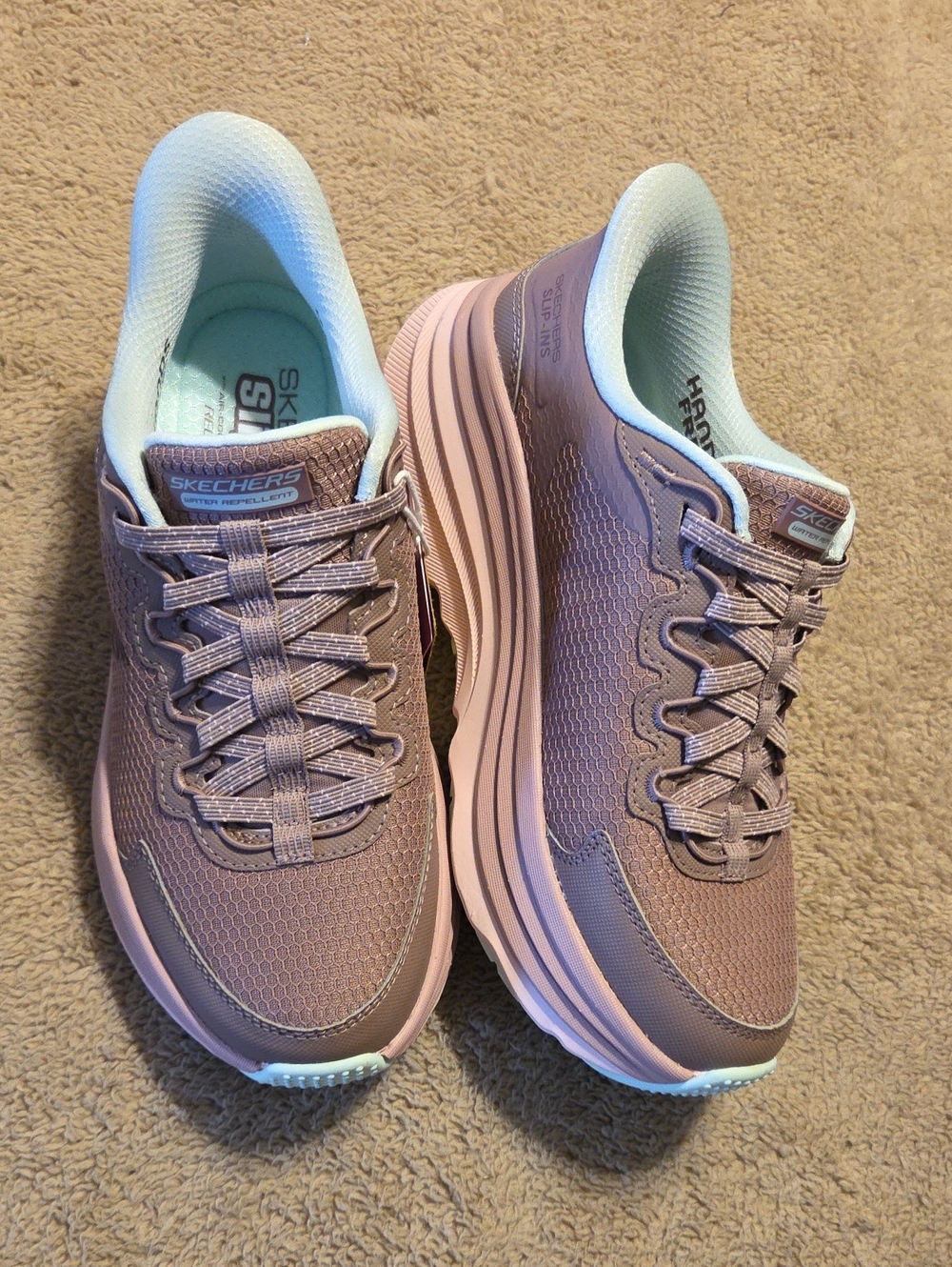 NWT Skechers Women’s Mauve Pink Memory Foam Athletic Sneakers - Picture 3 of 5